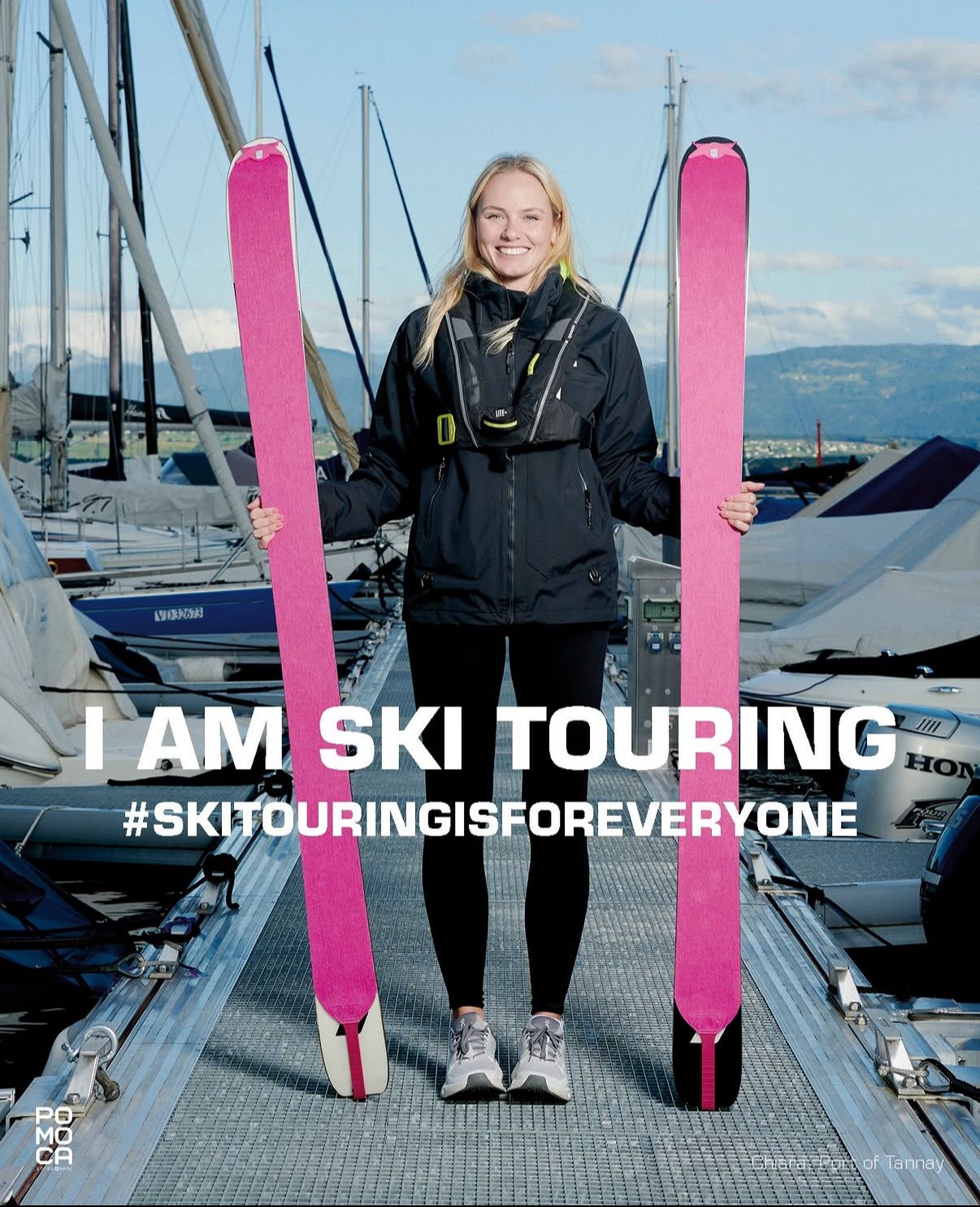 Campagne Pomoca I am ski touring, port de Tannay